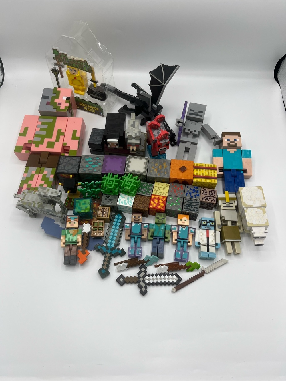Minecraft Toys Action Figures Lot
